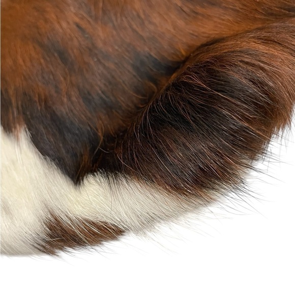 Leather Cowhide Fur Backpack Brown & White main image 11